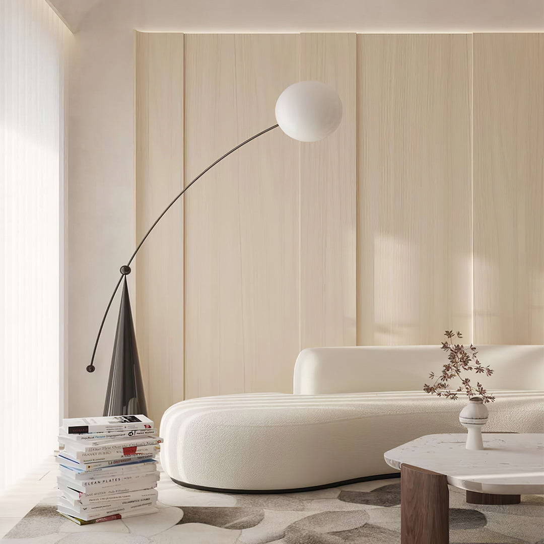 Opal Arc Floor Lamp - Vakkerlight