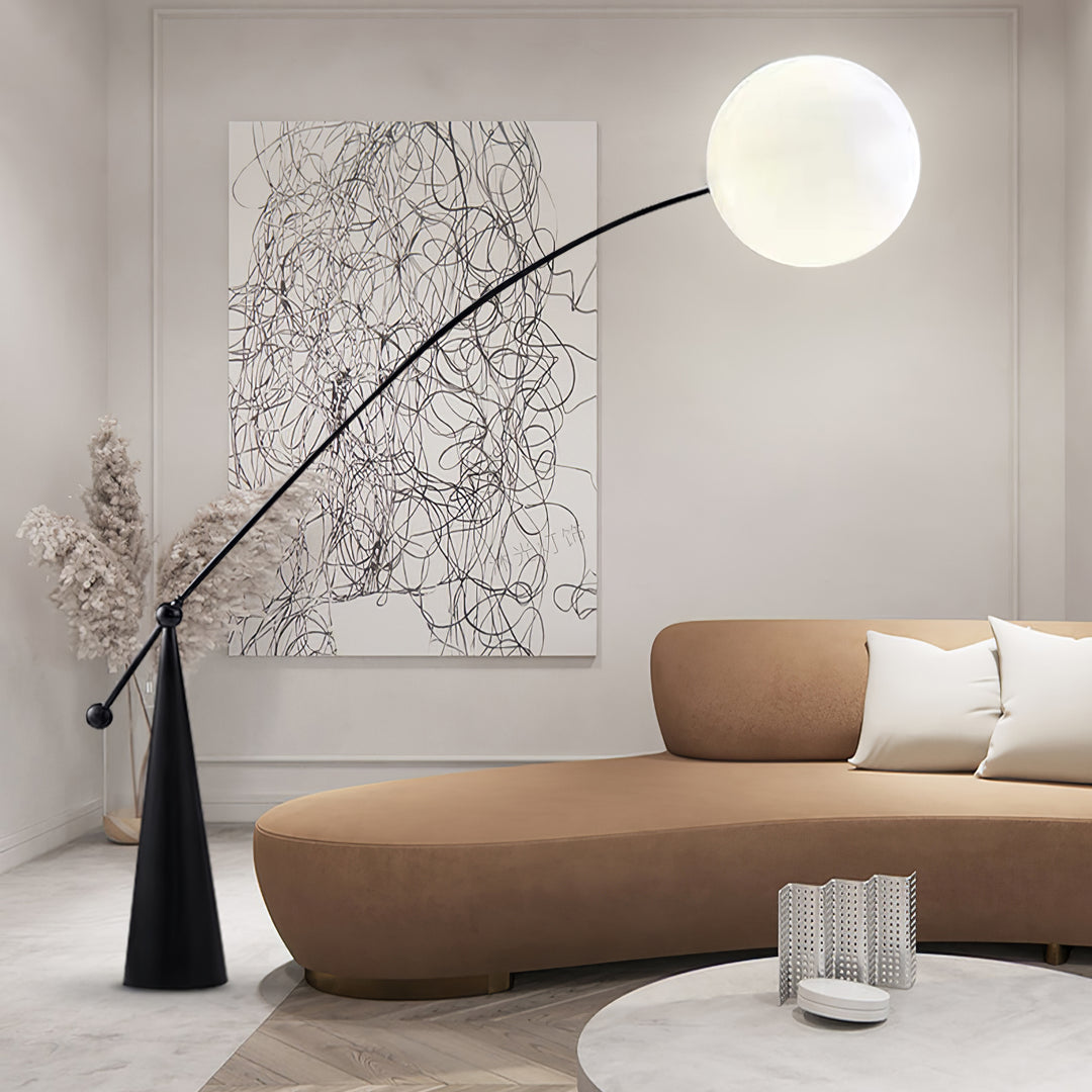 Opal Arc Floor Lamp - Vakkerlight