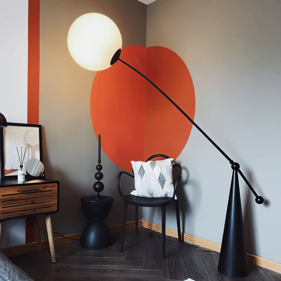 Opal Arc Floor Lamp - Vakkerlight