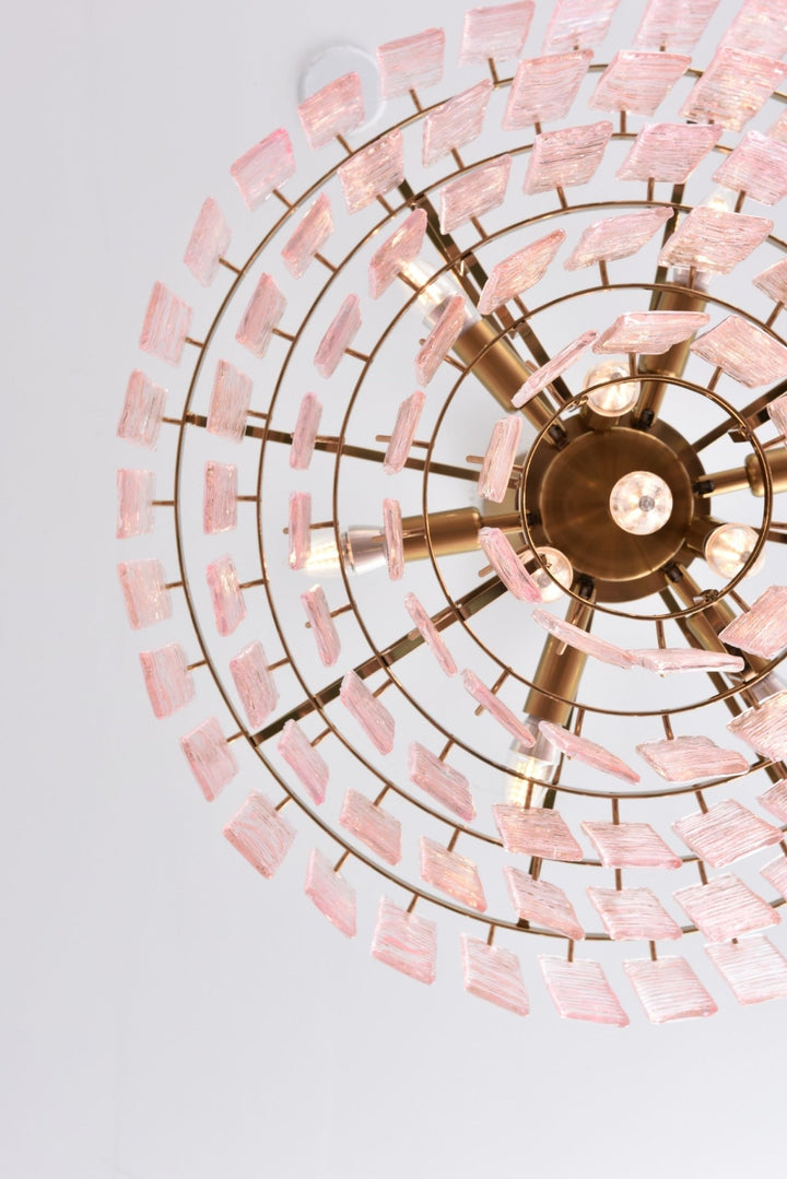 Opalora Pink Murano Chandelier - Vakkerlight