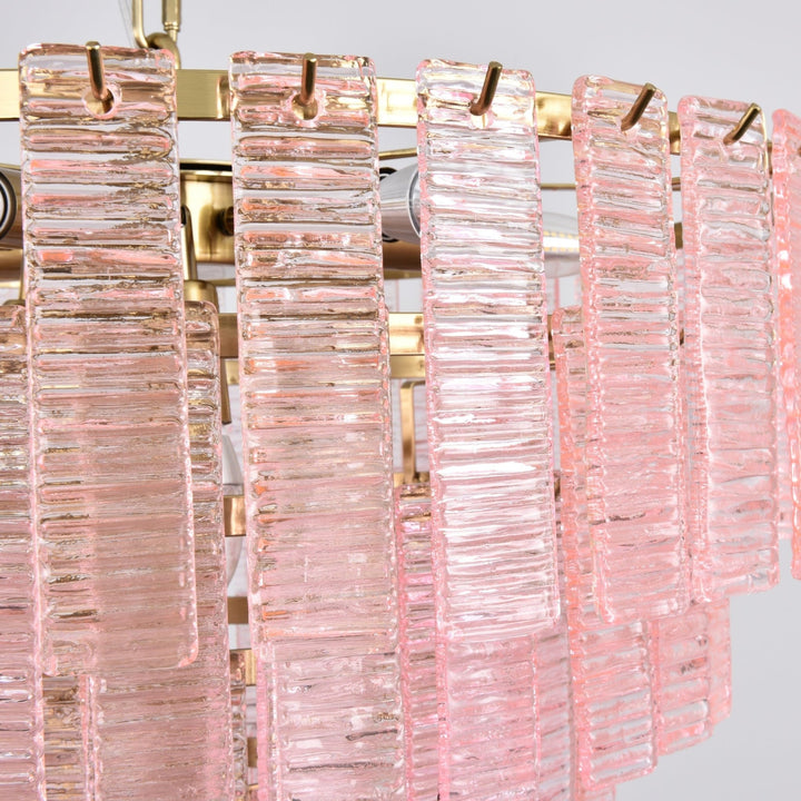 Opalora Pink Murano Chandelier - Vakkerlight