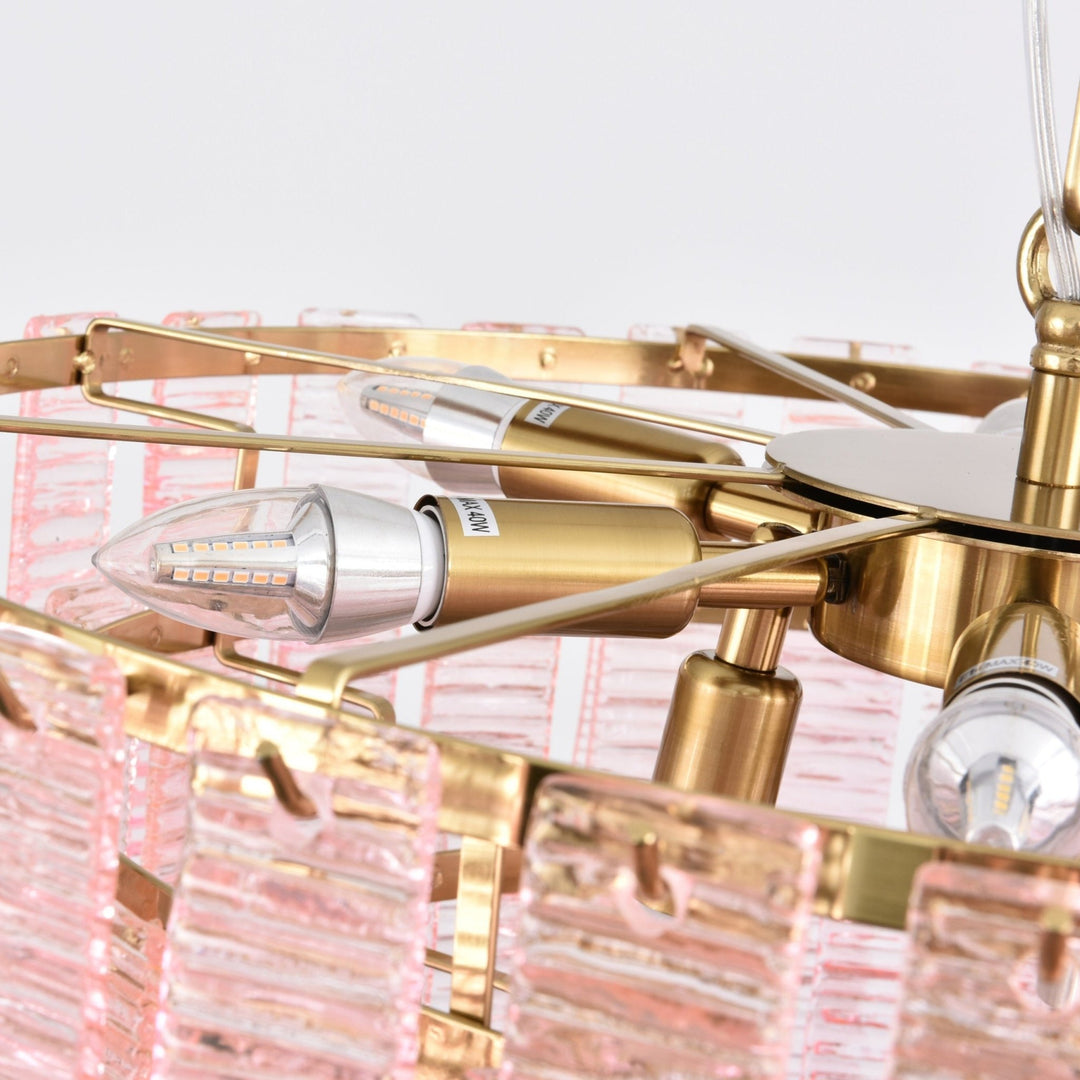 Opalora Pink Murano Chandelier - Vakkerlight