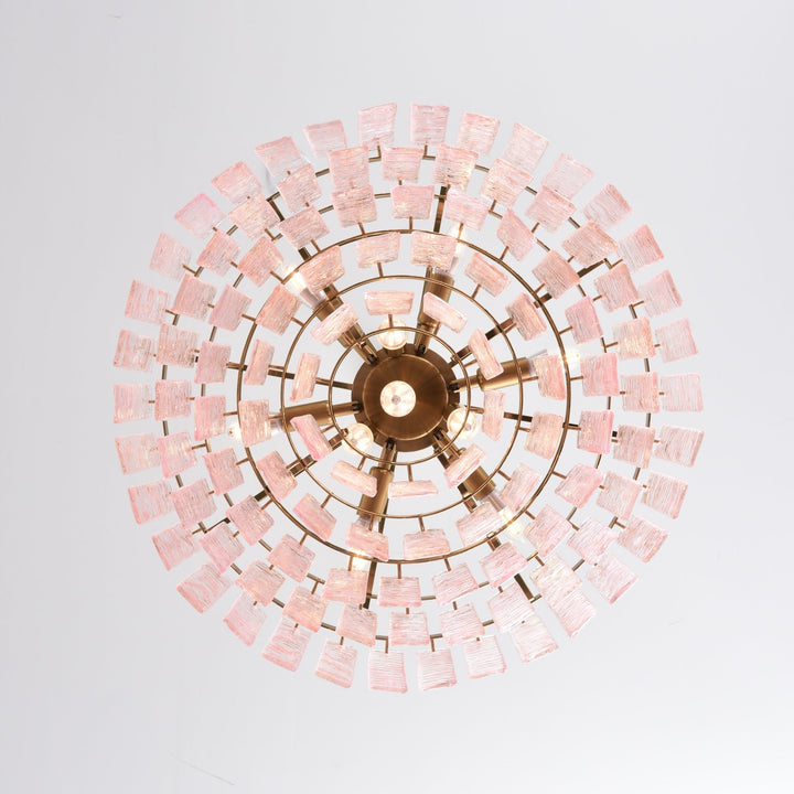Opalora Pink Murano Chandelier - Vakkerlight