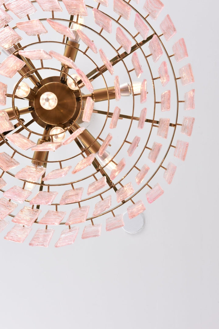 Opalora Pink Murano Chandelier - Vakkerlight