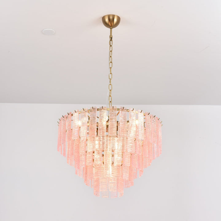 Opalora Pink Murano Chandelier - Vakkerlight