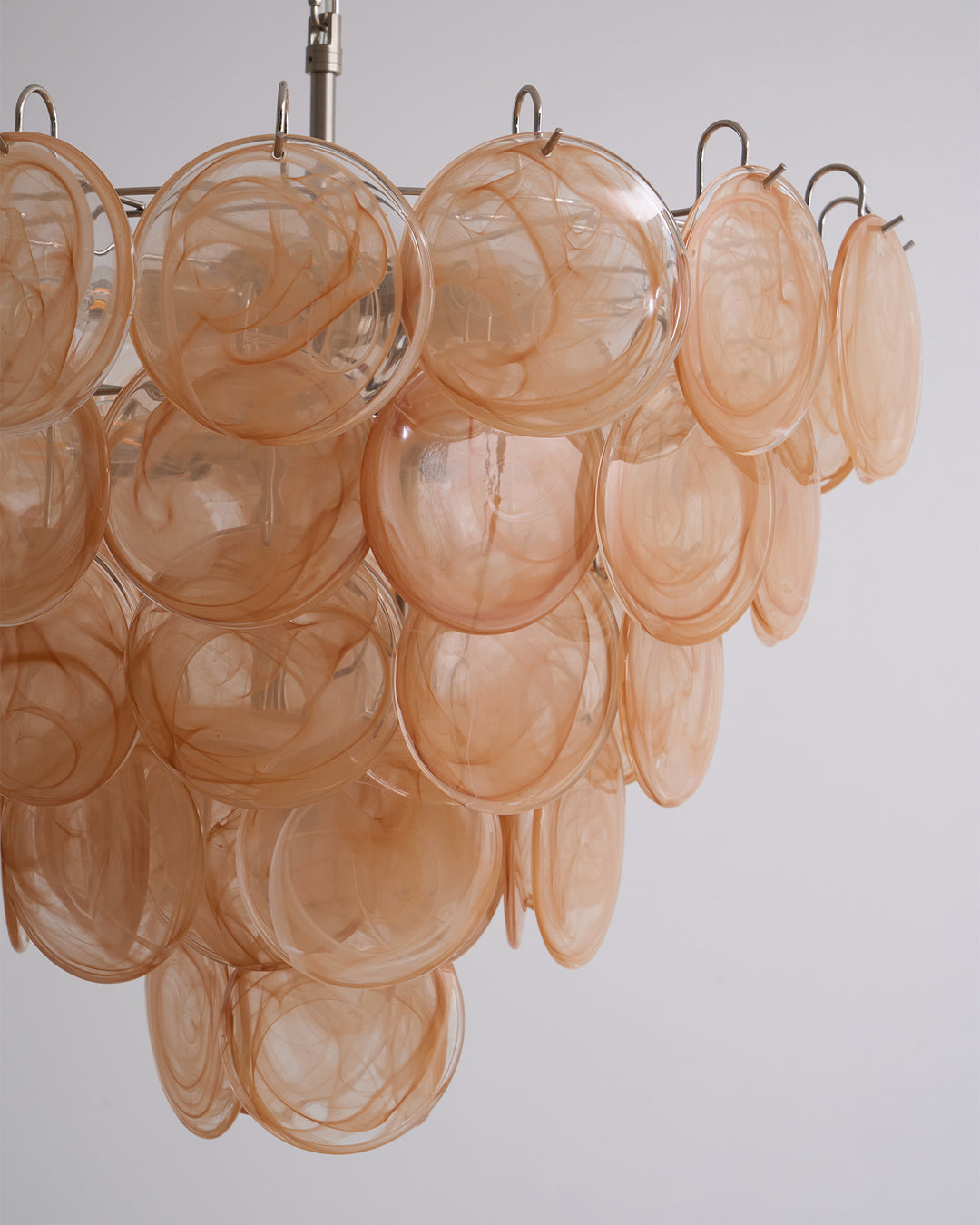Orange Murano Disc Chandelier - Vakkerlight