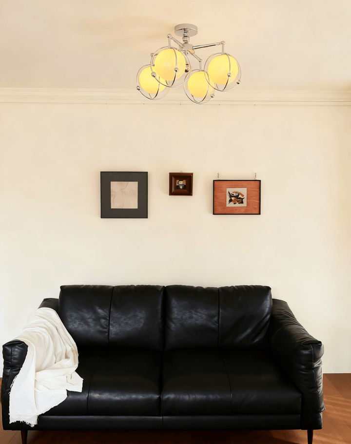 Orb Cage Semi Ceiling Lamp - Vakkerlight