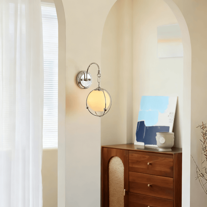 Orb Cage Semi Wall Lamp - Vakkerlight