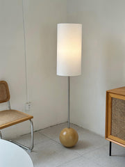 Orbis Wooden Sphere Floor Lamp - Vakkerlight