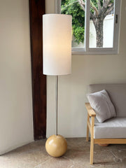 Orbis Wooden Sphere Floor Lamp - Vakkerlight