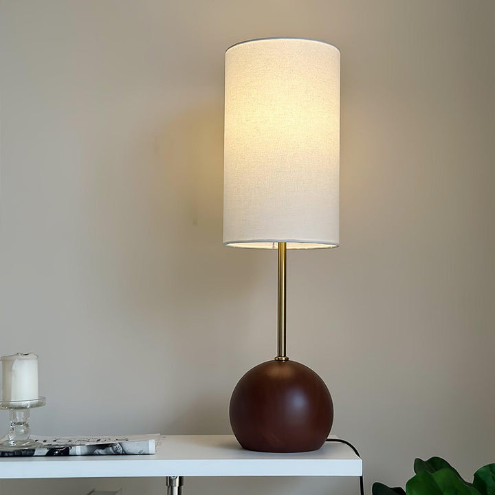 Orbis Wooden Sphere Table Lamp - Vakkerlight