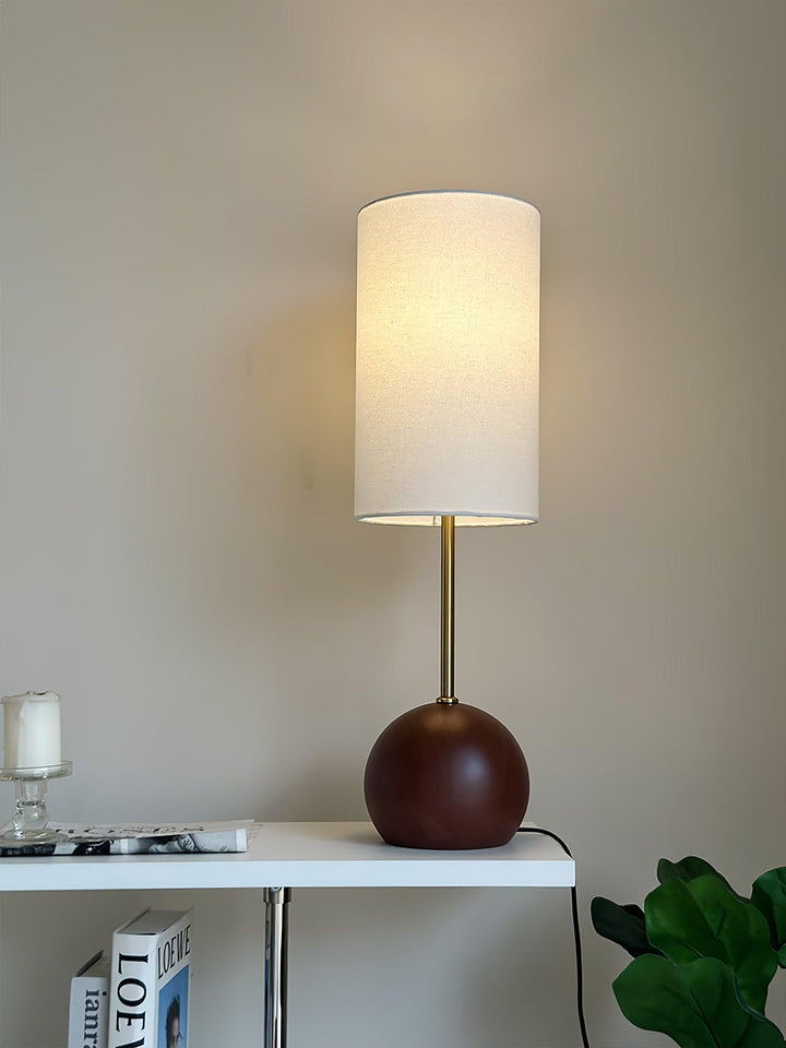 Orbis Wooden Sphere Table Lamp - Vakkerlight