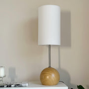 Orbis Wooden Sphere Table Lamp - Vakkerlight
