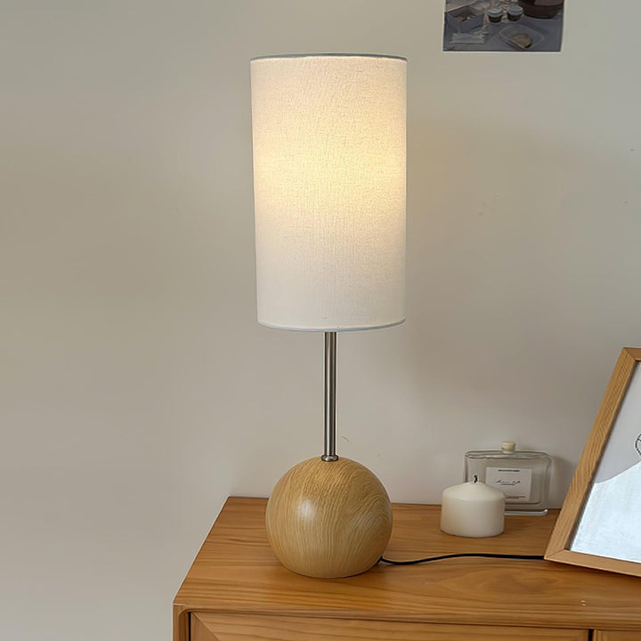 Orbis Wooden Sphere Table Lamp - Vakkerlight