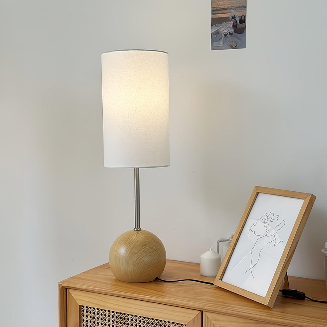 Orbis Wooden Sphere Table Lamp - Vakkerlight