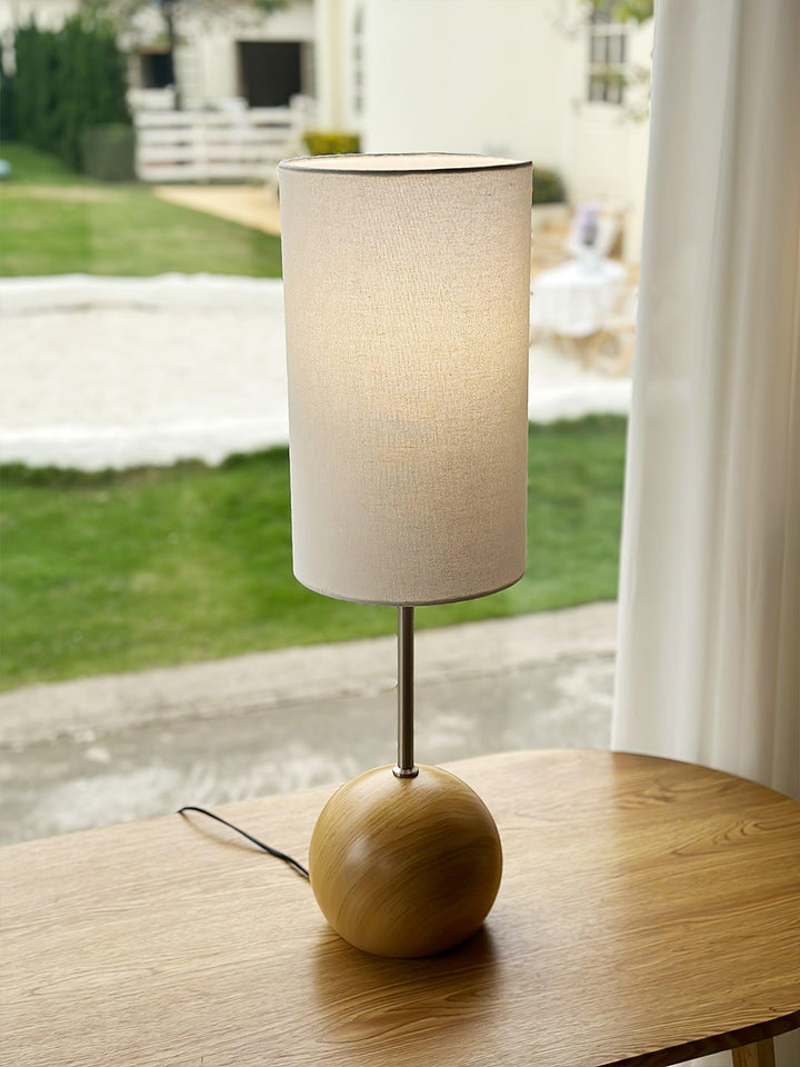 Orbis Wooden Sphere Table Lamp - Vakkerlight