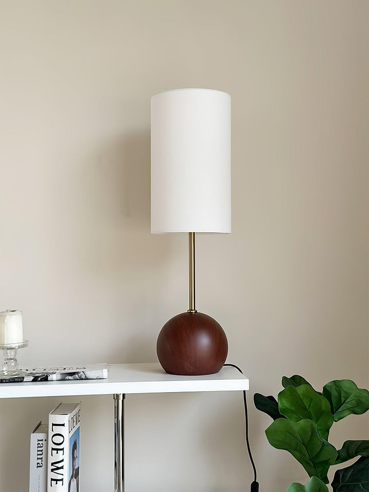 Orbis Wooden Sphere Table Lamp - Vakkerlight