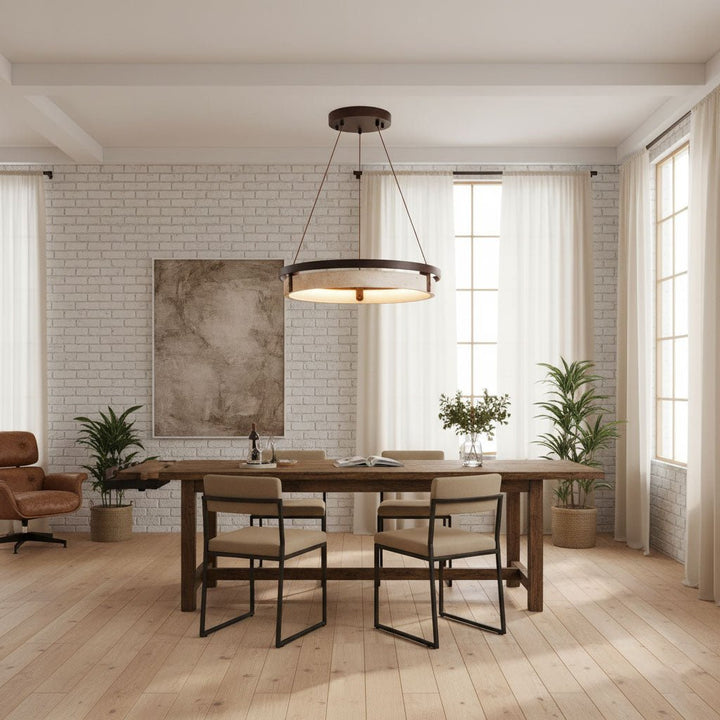 Orbit Travertine Pendant Light - Vakkerlight