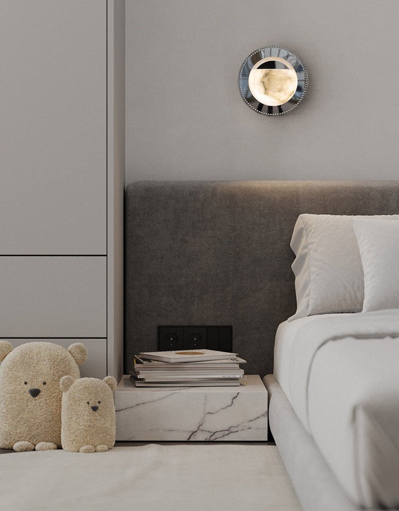 Orbit Pearl Alabaster Wall Light - Vakkerlight
