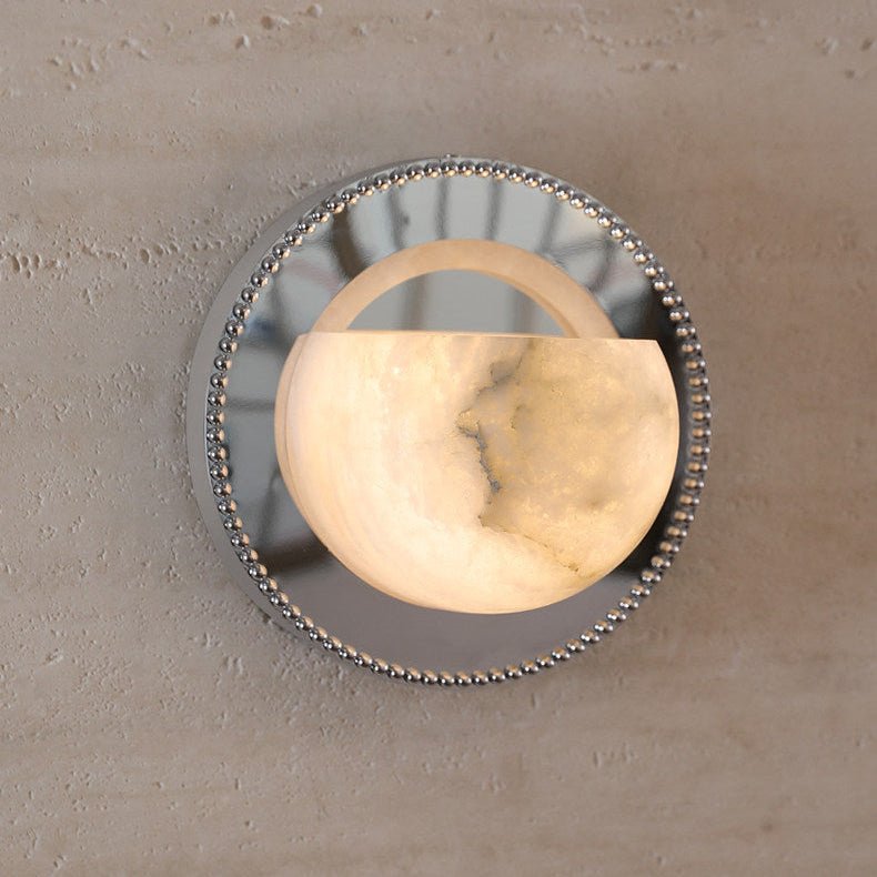 Orbit Pearl Alabaster Wall Light - Vakkerlight