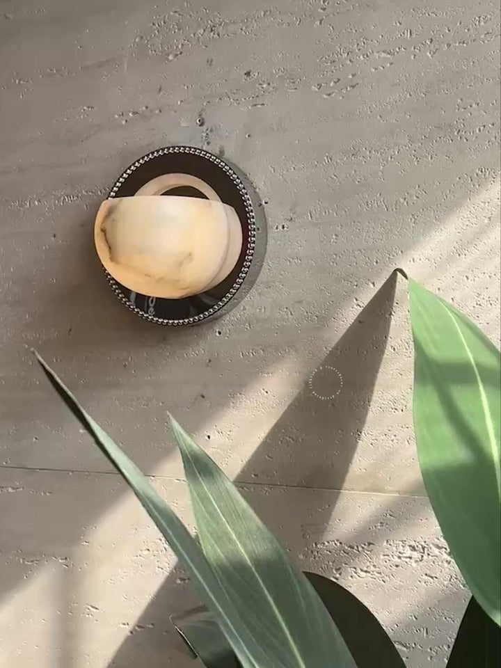 Orbit Pearl Alabaster Wall Light - Vakkerlight