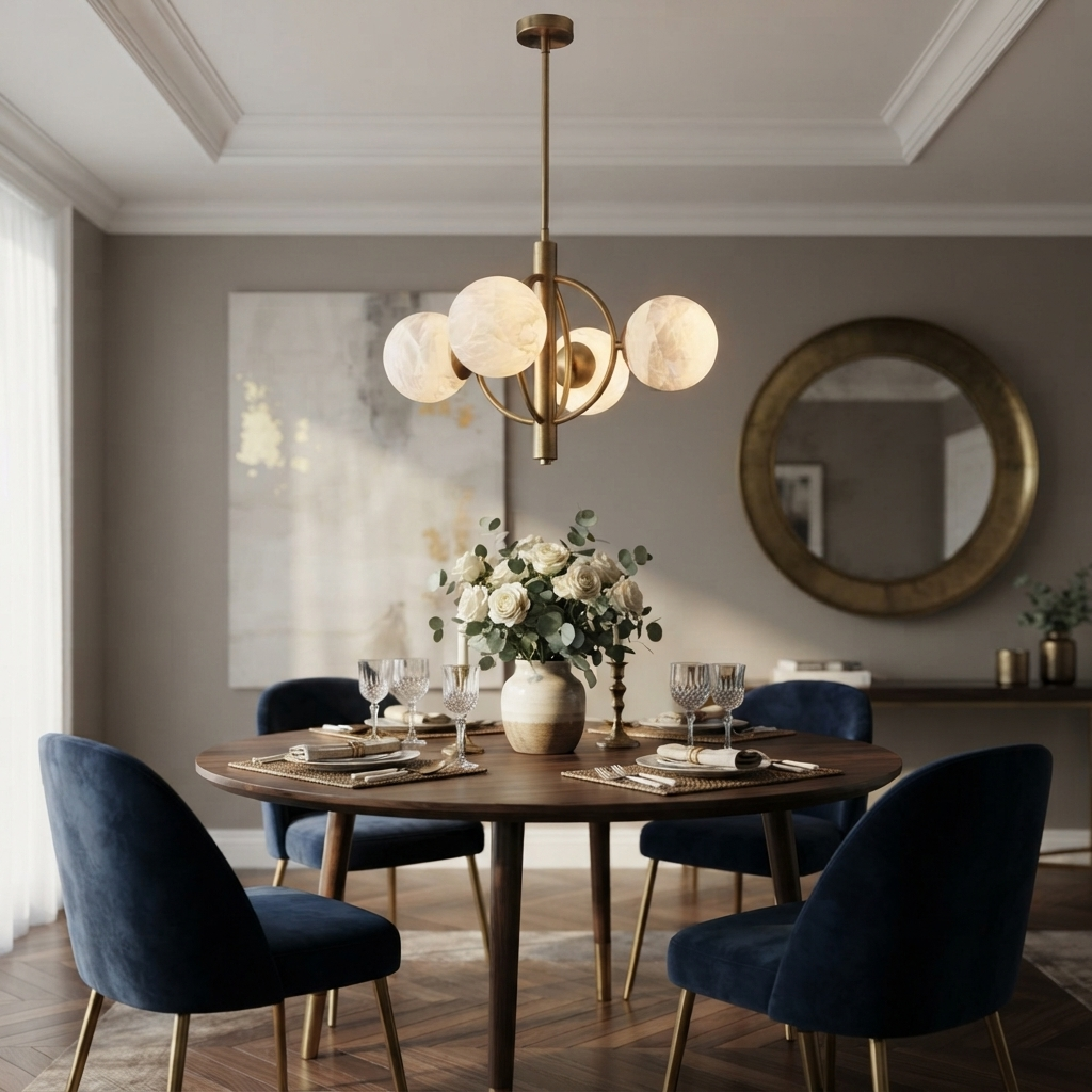 Orbit Alabaster Chandelier