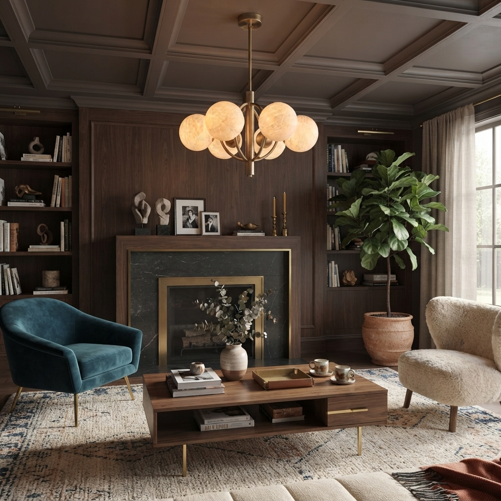 Orbit Alabaster Chandelier