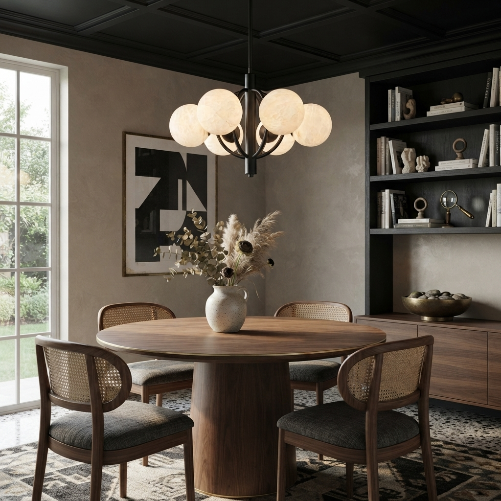 Orbit Alabaster Chandelier