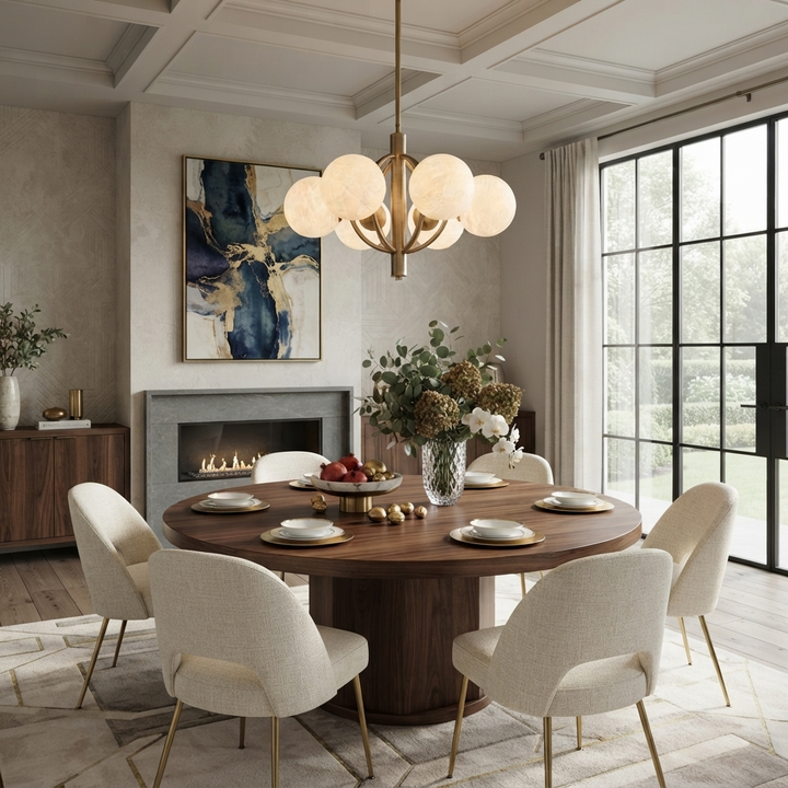 Orbit Alabaster Chandelier