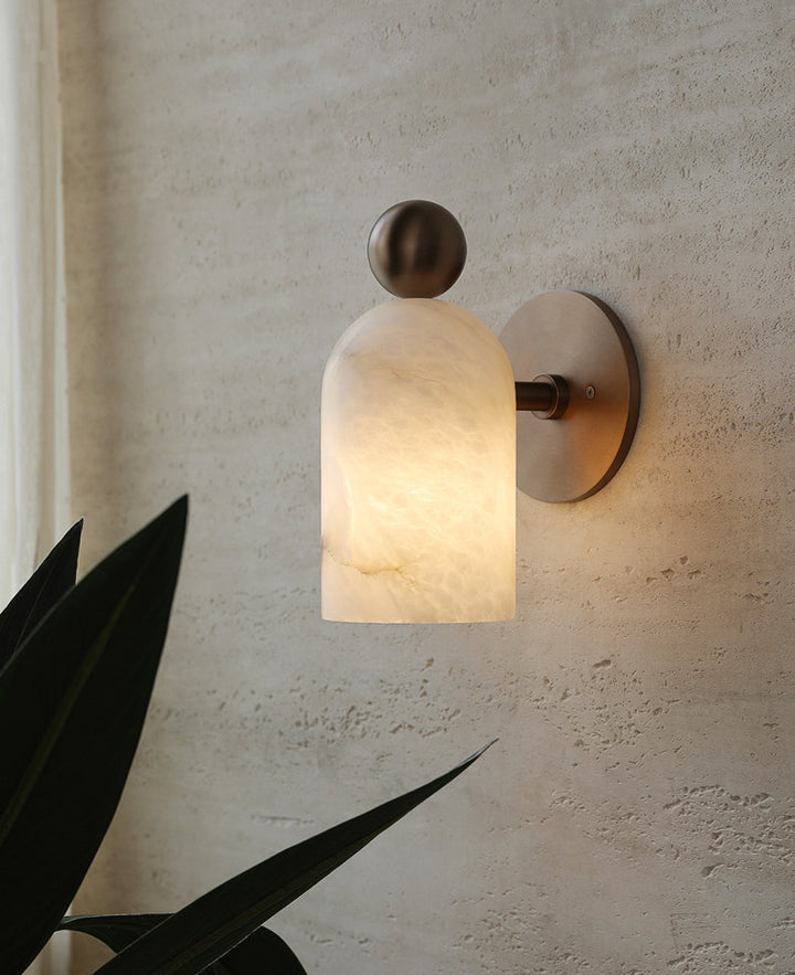 Orbit Alabaster Wall Sconce