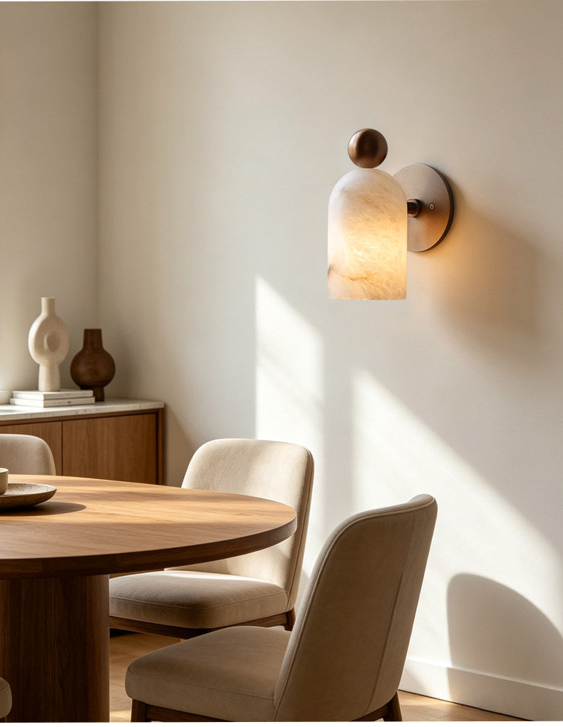 Orbit Alabaster Wall Sconce