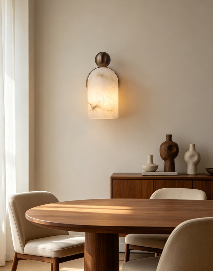 Orbit Alabaster Wall Sconce