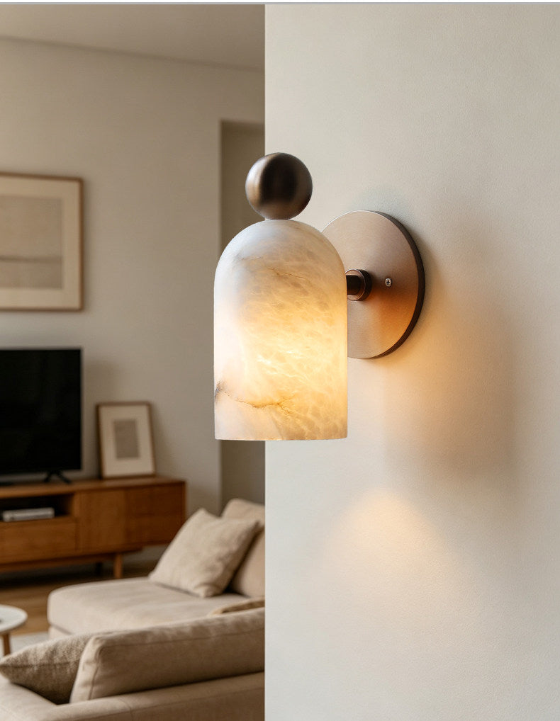 Orbit Alabaster Wall Sconce