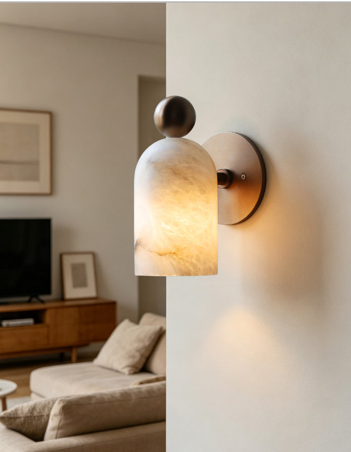 Orbit Alabaster Wall Sconce