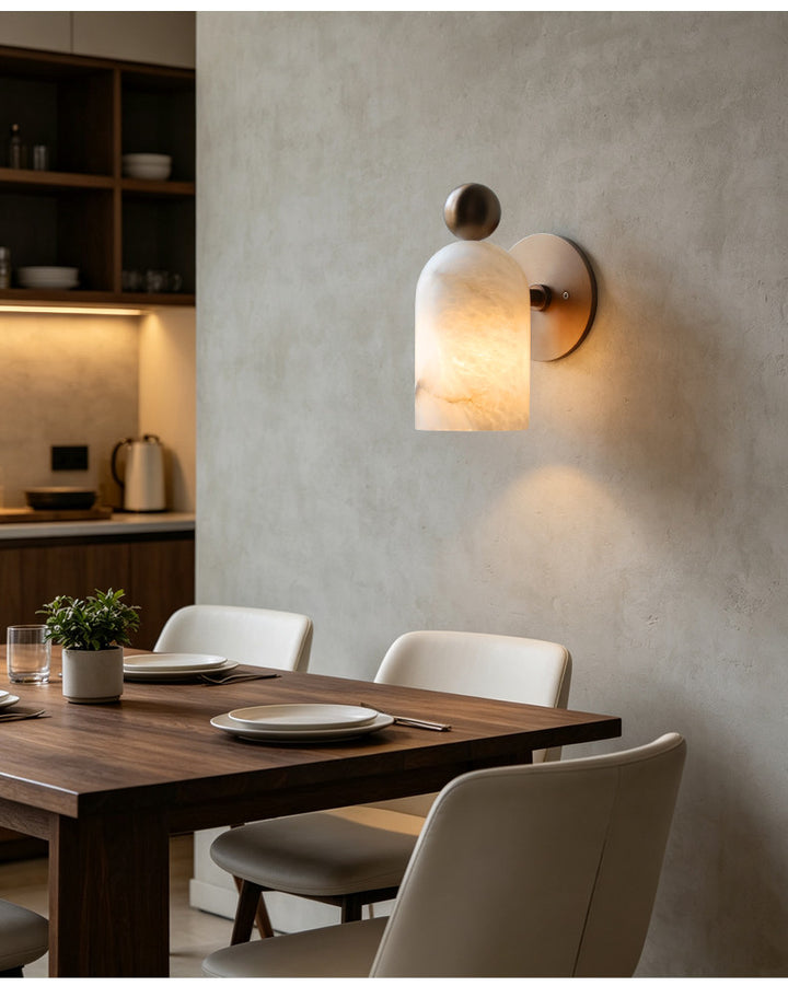 Orbit Alabaster Wall Sconce