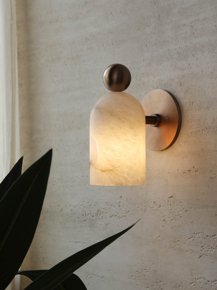 Orbit Alabaster Wall Sconce