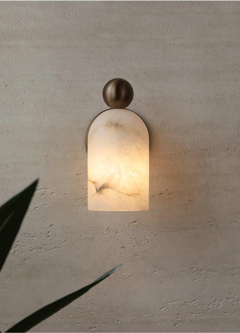 Orbit Alabaster Wall Sconce