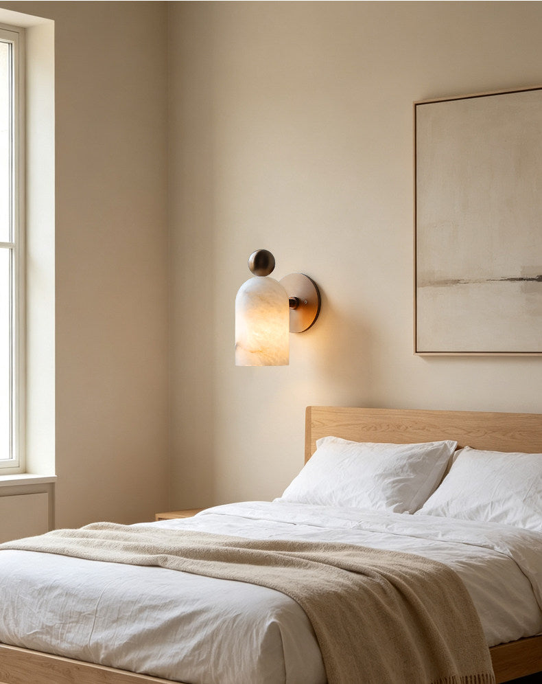 Orbit Alabaster Wall Sconce
