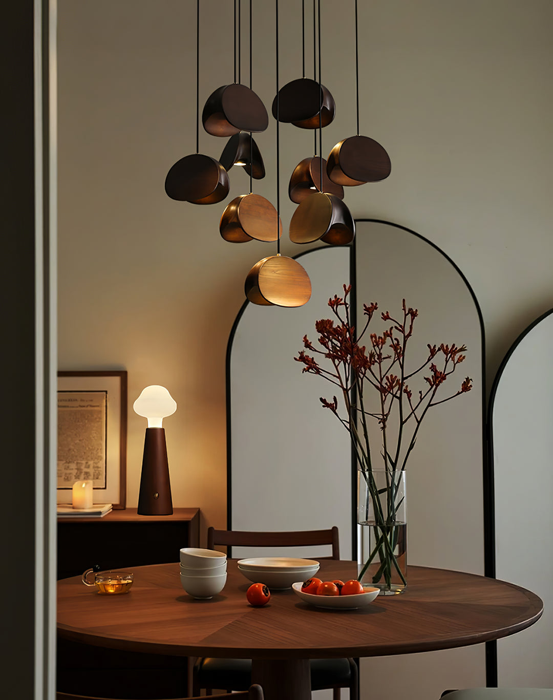 Orbit Fold Wood Pendant Light - Vakkerlight