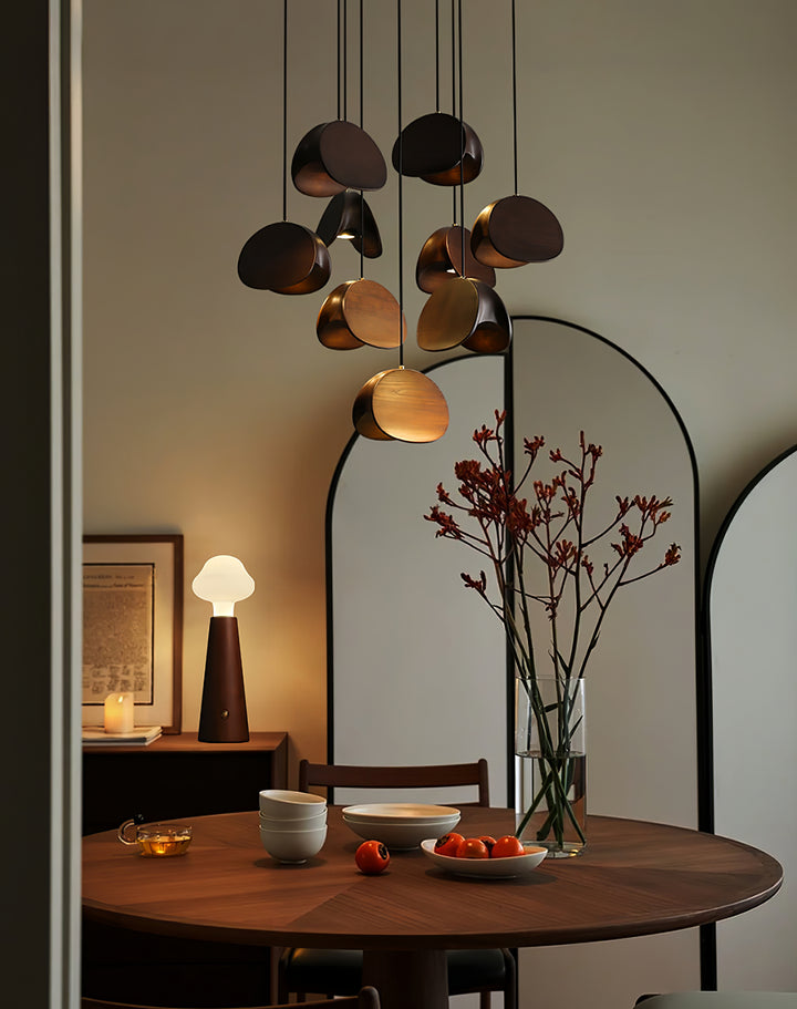 Orbit Fold Wood Pendant Light - Vakkerlight