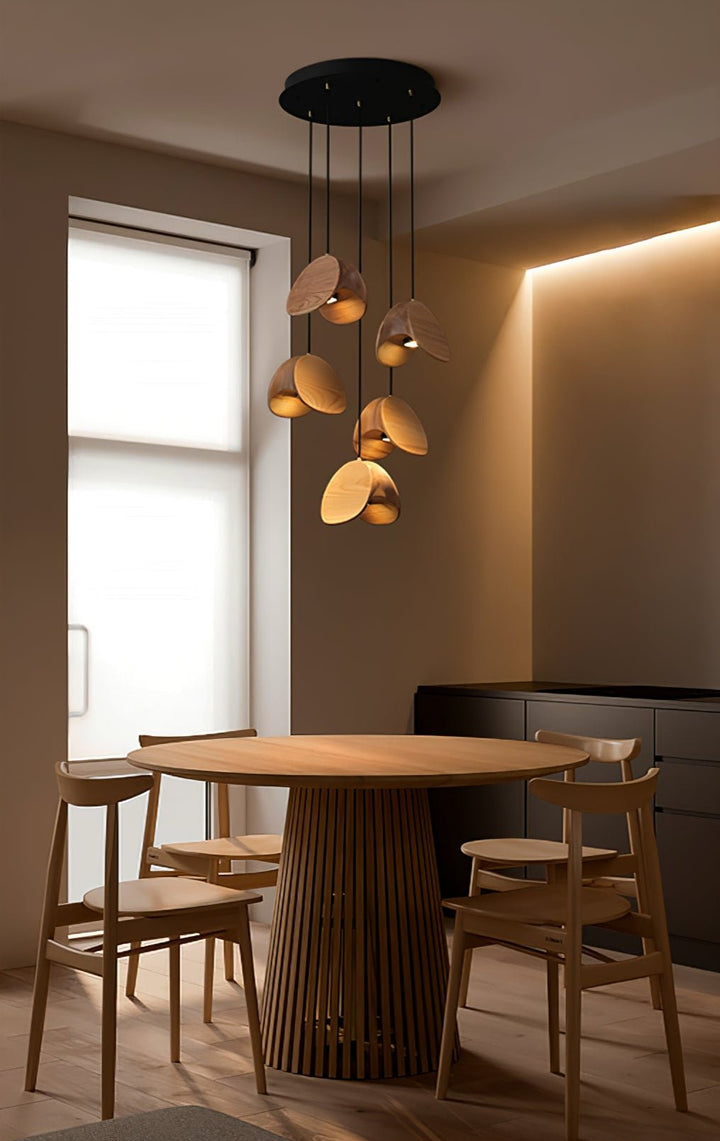 Orbit Fold Wood Pendant Light - Vakkerlight