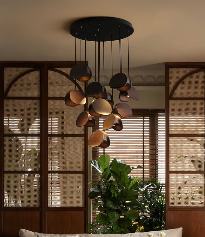 Orbit Fold Wood Pendant Light - Vakkerlight