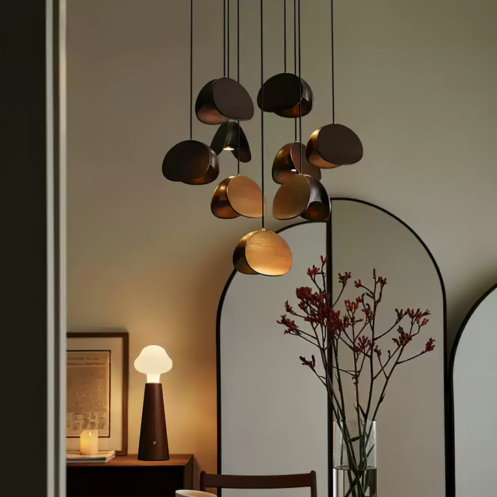 Orbit Fold Wood Pendant Light - Vakkerlight