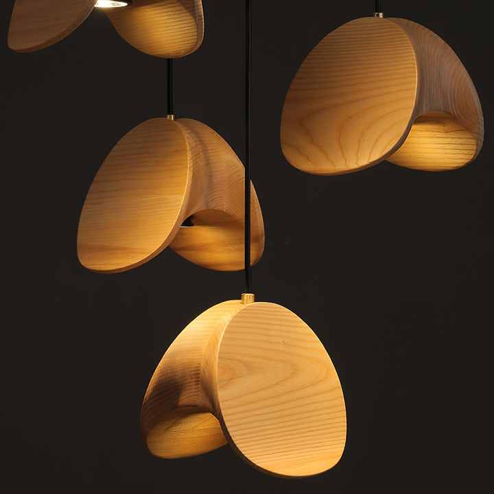 Orbit Fold Wood Pendant Light - Vakkerlight