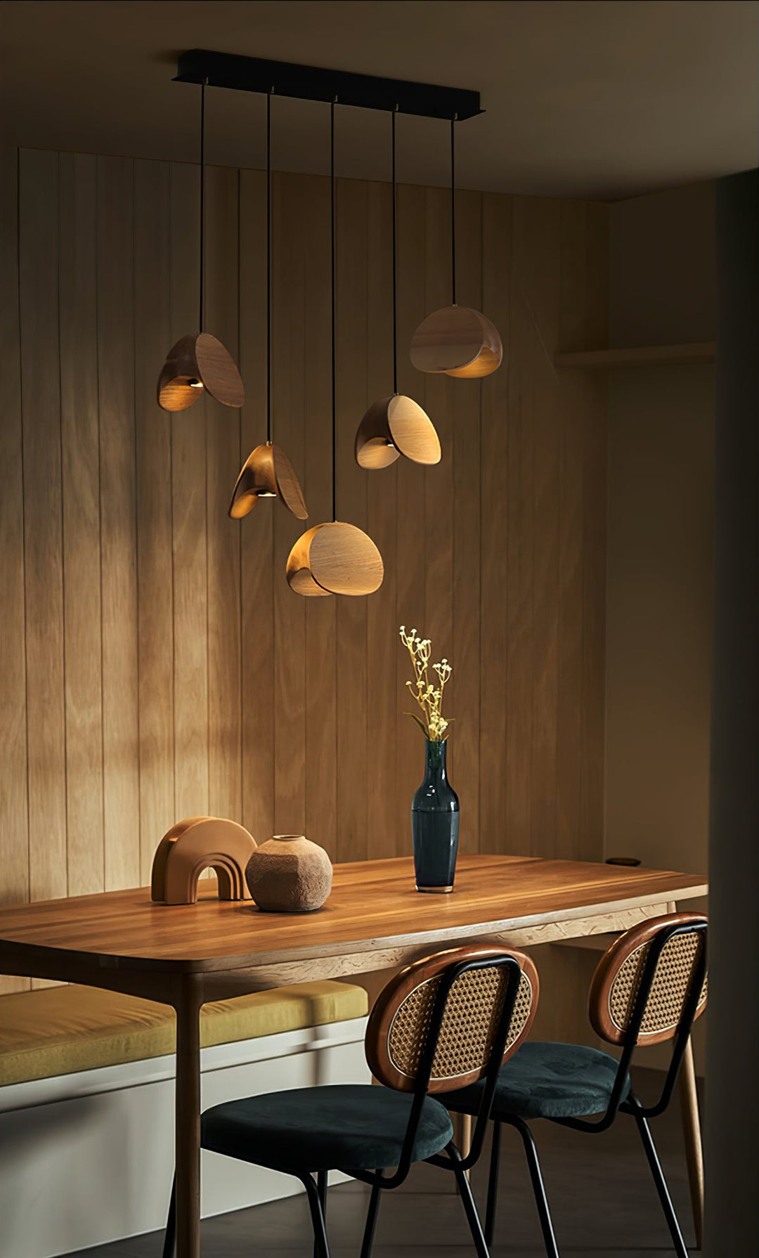 Orbit Fold Wood Pendant Light - Vakkerlight