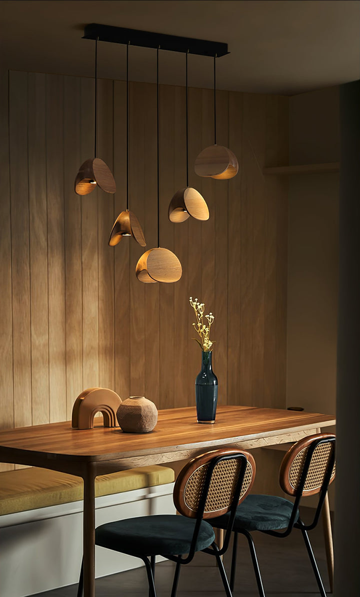 Orbit Fold Wood Pendant Light - Vakkerlight