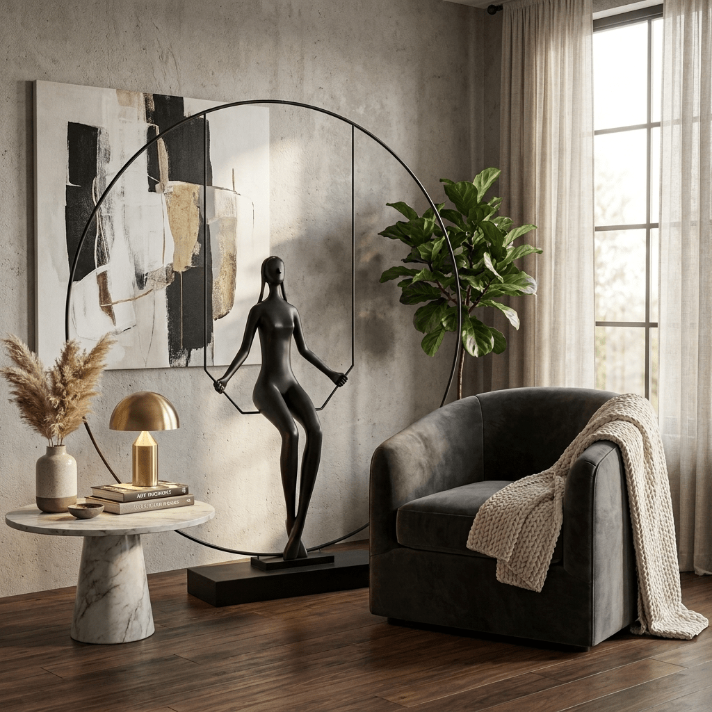 Orbit Swing Sculpture Lamp - Vakkerlight