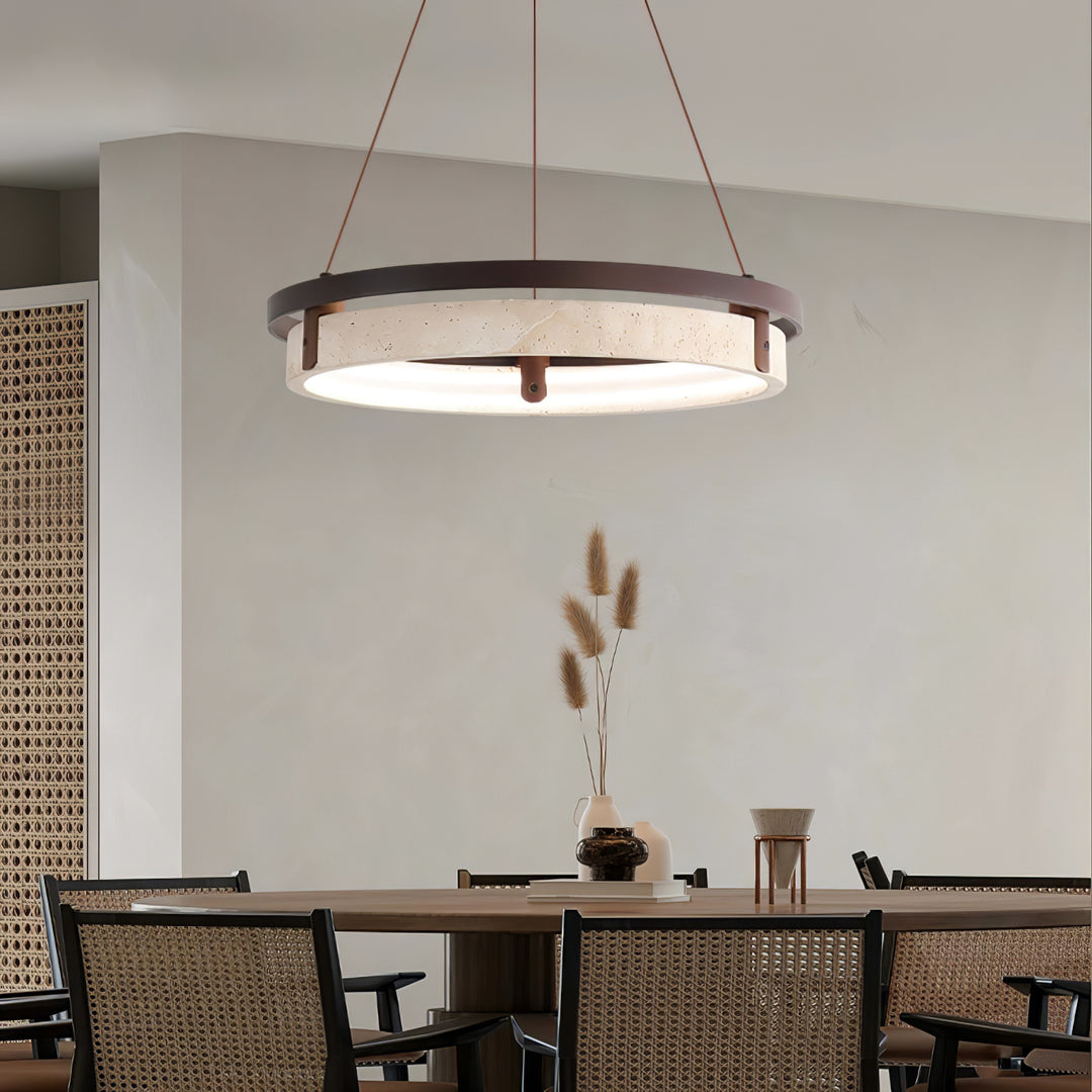 Orbit Travertine Pendant Light - Vakkerlight