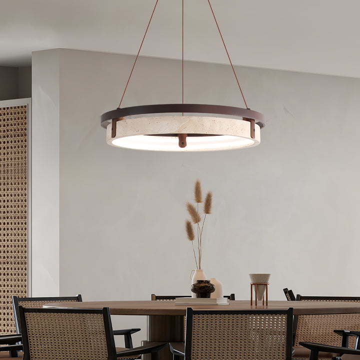 Orbit Travertine Pendant Light - Vakkerlight