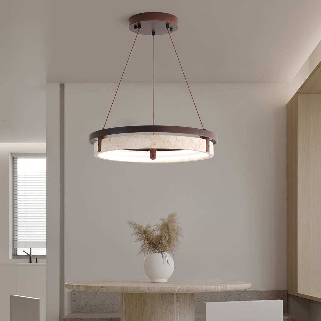 Orbit Travertine Pendant Light - Vakkerlight